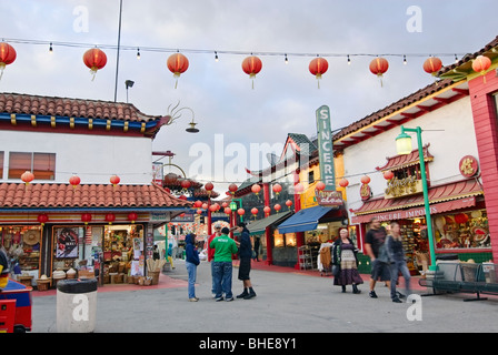 Los Angeles Chinatown plaza. Banque D'Images