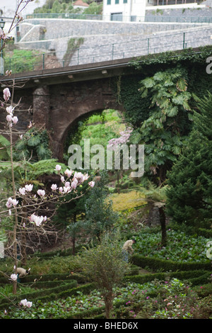 Vieux pont de chemin de fer du Monte, Madère Banque D'Images