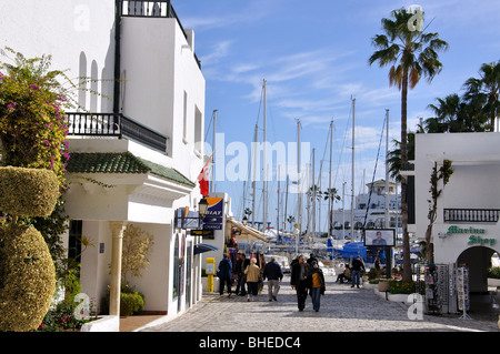 Entrée de la marina, Port El Kantaoui, Sousse, Tunisie Gouvernorat Banque D'Images