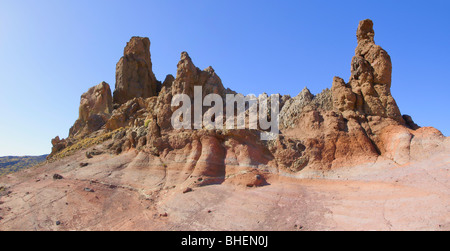 Rock formation à 'Cañadas del Teide (Tenerife, Canaries, Espagne) Banque D'Images