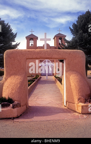 L'église San Francisco de Asís Taos Nouveau Mexique Banque D'Images