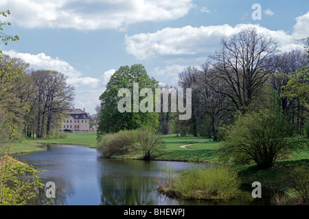 Château près de Cottbus Branitz, Brandebourg, Allemagne ; Europe Banque D'Images