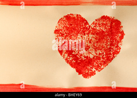 Coeur sanglant - modèle Banque D'Images