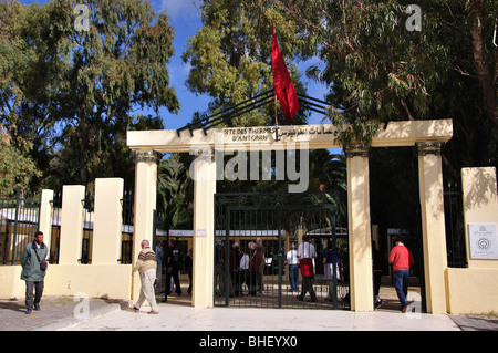 Porte d'entrée, les Thermes d'Antonin, Carthage, Tunis, Tunis, Tunisie Gouvernorat Banque D'Images