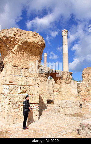 Thermes d'Antonin, Carthage, Tunis, Tunis, Tunisie Gouvernorat Banque D'Images