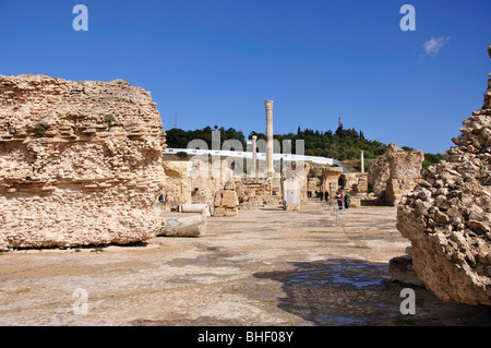 Thermes d'Antonin, Carthage, Tunis, Tunis, Tunisie Gouvernorat Banque D'Images