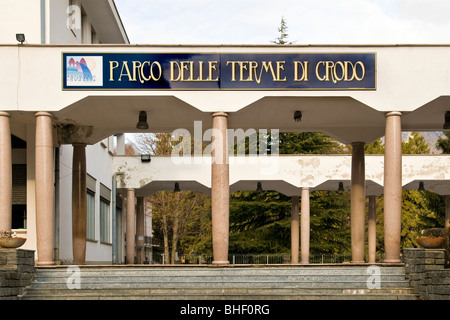 Thermes de Crodo, val Formazza, Italie Banque D'Images