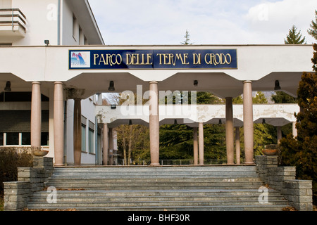 Thermes de Crodo, val Formazza, Italie Banque D'Images