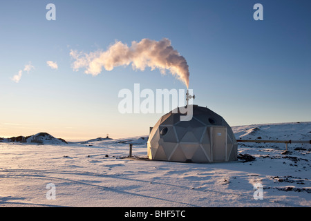 La centrale géothermique à Hellisheidi, Islande Banque D'Images