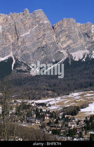 Italie, Vénétie, Dolomites, Cortina d'Ampezzo Banque D'Images