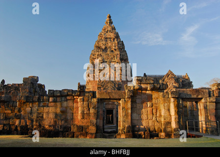 Prasat Hin Khao Phanom Rung, temple Khmer à Buriram province, Thailande, Asie Banque D'Images