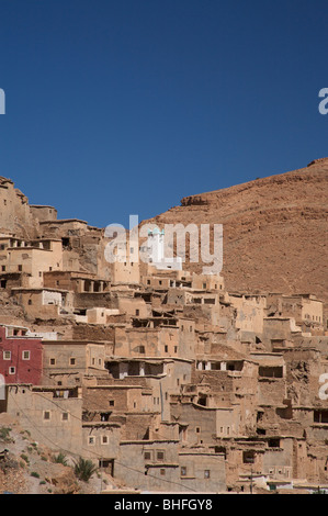 Village de Ait Mansour, à proximité tafraoute, anti-atlas, Maroc, afrique du nord Banque D'Images