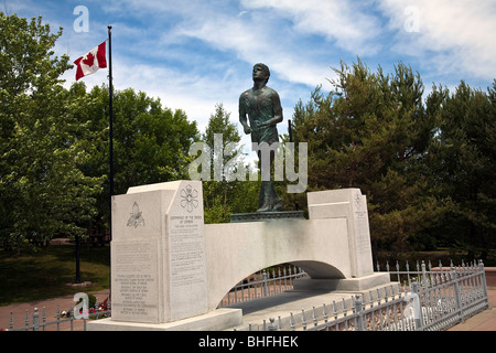 Terry Fox et le Marathon de l'espoir Monument à Thunder Bay, Ontario, Canada Banque D'Images