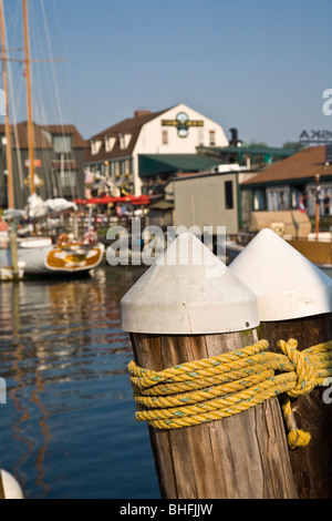 Le port tranquille, NEWPORT RI Banque D'Images