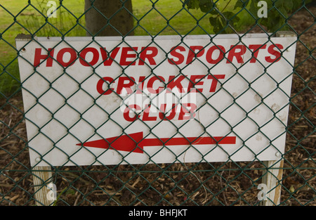 Direction de Cricket Club rattaché à l'usine Hoover dans Merthyr Tydfil South Wales UK Banque D'Images