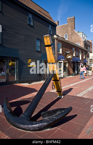 L'ancre à Bowen's Wharf Newport, RI Banque D'Images