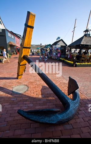 L'ancre à Bowen's Wharf Newport, RI Banque D'Images