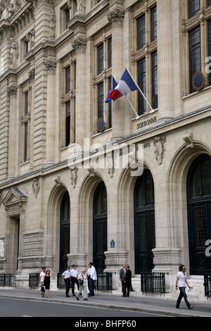 Bâtiment principal de la Sorbonne, Université de Paris Banque D'Images