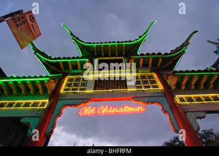 Porte d'entrée de Chinatown de Los Angeles Banque D'Images