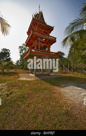 Temple du Bouddha. République Démocratique Populaire Lao. Dans chaque village du Laos a son propre temple. Banque D'Images