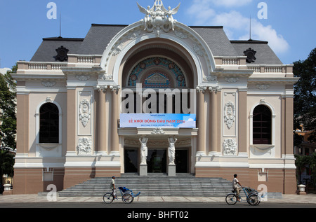 Vietnam, Ho Chi Minh Ville, Saigon, Opéra, Théâtre Municipal Banque D'Images