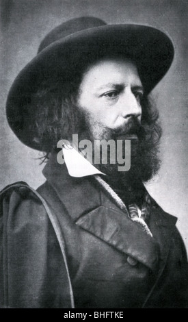 ALFRED LORD TENNYSON, poète anglais (1809-92) Banque D'Images