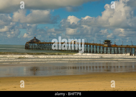 Imperial Beach, en Californie, et l'embarcadère Banque D'Images