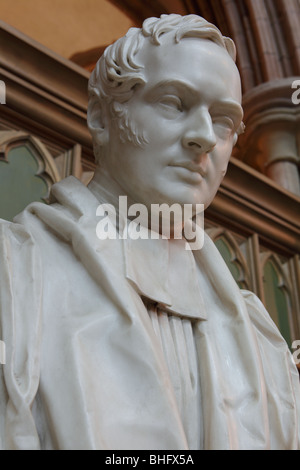 Close-up image of Sir Francis Legatt Chantrey's sculpture du très révérend le député Henry Dudley Ryder. Banque D'Images