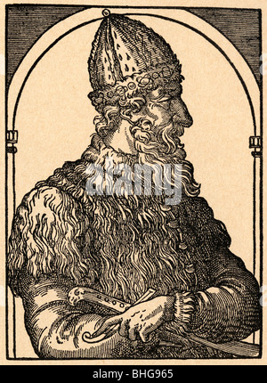 Ivan III Vasilevitch 1440 - 1505. Ivan le Grand. Grand Prince de Moscou. Grand Prince de toute la Russie. Banque D'Images