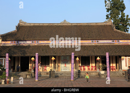 Vietnam, Hue, La Citadelle, l'enceinte impériale, Hall des mandarins, Banque D'Images