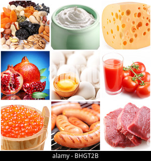 Collection d'images sur le thème de "nourriture". Banque D'Images