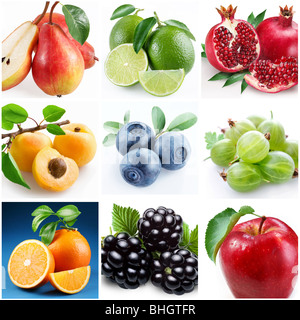 Collection d'images sur le thème de la 'Fruits' Banque D'Images