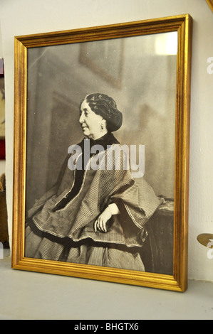 Portrait de George Sand George Sand de maison Gargiless Dampierre Limusin France Banque D'Images