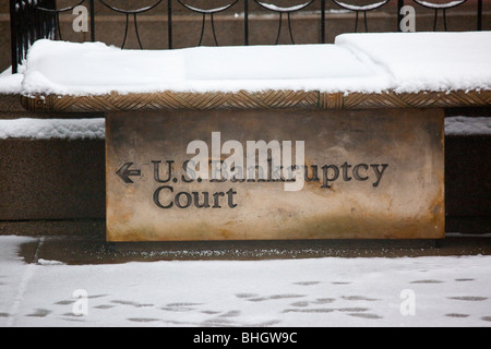 US Bankruptcy Court dans le lower Manhattan, New York City Banque D'Images