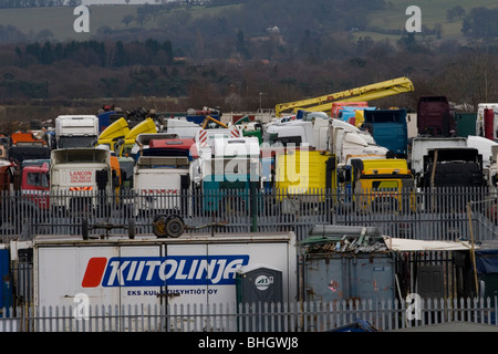 Un dépotoir pour les poids lourds Banque D'Images