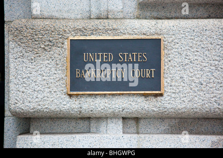 US Bankruptcy Court dans le lower Manhattan, New York City Banque D'Images