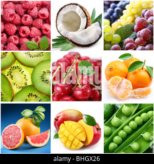 Collection d'images sur le thème de la 'Fruits' Banque D'Images