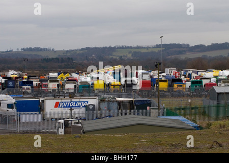 Un dépotoir pour les poids lourds Banque D'Images