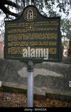 Nathanael Greene, Major général de l'armée continentale, John Maitland, Lieutenant-colonel, 71e regt. de Scotch pied Banque D'Images