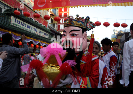 Au défilé chinois Yaowarat Road Bangkok , Thaïlande , Chinatown' Banque D'Images