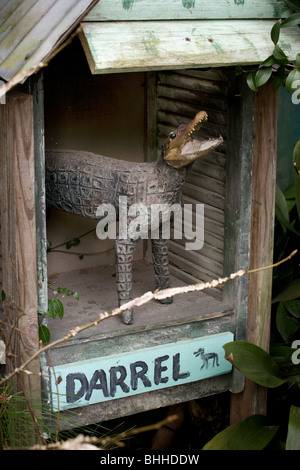 Créature appelée dogigator à Abita Mystery House aka UCM Museum, Abita Springs, en Louisiane Banque D'Images