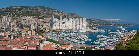 Panorama de Monte Carlo, Monaco Banque D'Images