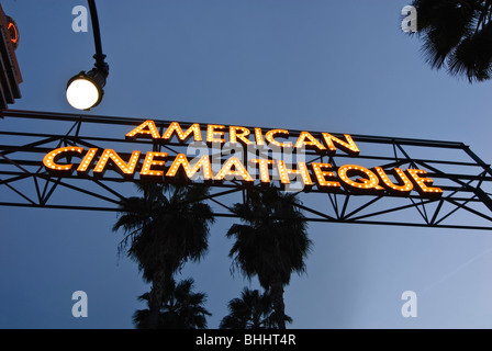 Célèbre Egyptian Theatre à Hollywood, Californie. Banque D'Images