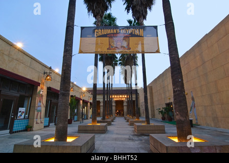 Célèbre Egyptian Theatre à Hollywood, Californie. Banque D'Images