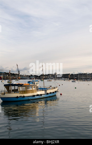 Vue du ferry à St Mawes Cornwall Falmouth, England UK Banque D'Images