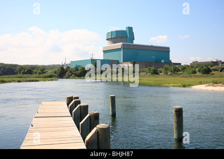 Shoreham Nuclear Power Plant, déclassé après les manifestations à la hauteur de la No Nukes mouvement, Long Island, New York Banque D'Images