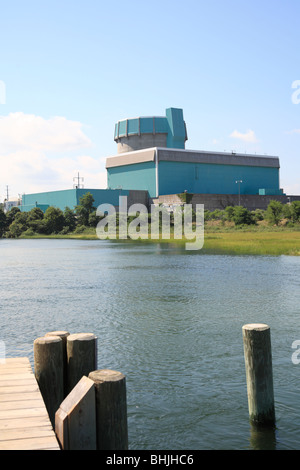 Shoreham Nuclear Power Plant, déclassé après les manifestations à la hauteur de la No Nukes mouvement, Long Island, New York Banque D'Images