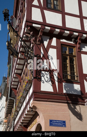 Détail architectural dans Romerplatz. Frankfurt am Main, Allemagne Banque D'Images