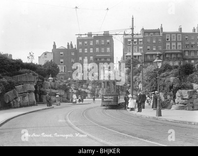 Tramway à New Road, Ramsgate, Kent, 1901-1910. Artiste : Inconnu Banque D'Images