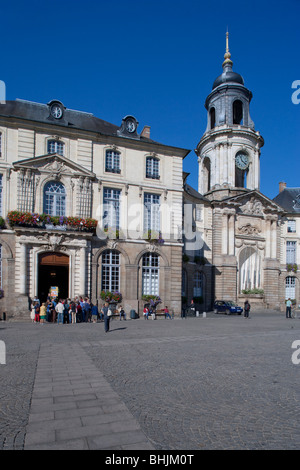 Hôtel de Ville, Rennes, Bretagne, France Banque D'Images